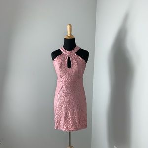 Lace Mini Dress **missing button***